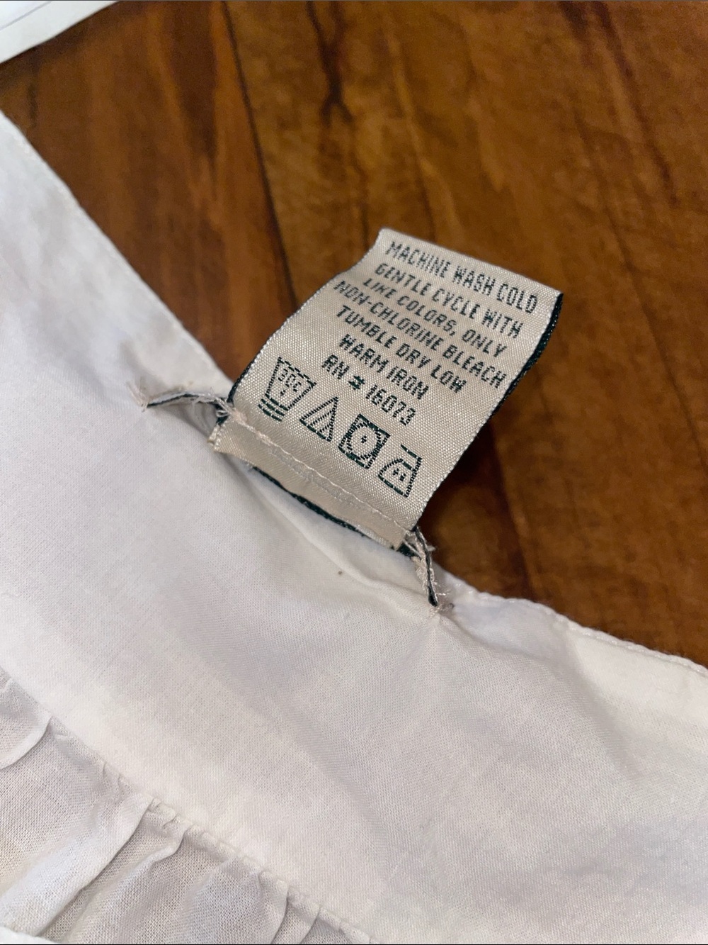 Laura Ashley White Cotton Nightgown with Light Blue Embroidery Sz Medium - Picture 5 of 13